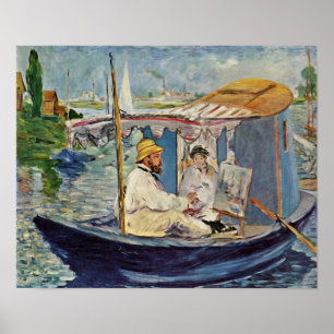 Edouard Manet - Porträtde Claude Monet Poster