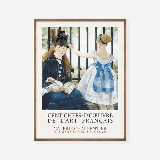 Edouard Manet Railway Gare Saint-Lazare Poster