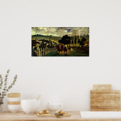 edouard Manet - Rennen in Longchamp Poster (Küche)