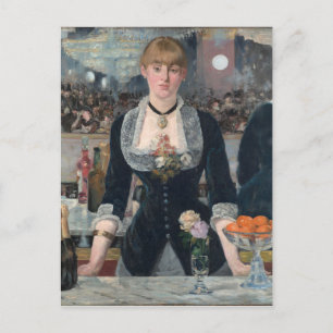 Edouard Manet ' s A Bar at the Folies-Bergère Postkarte
