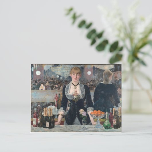 Edouard Manet ' s A Bar at the Folies-Bergère Postkarte (Stehend Vorderseite)