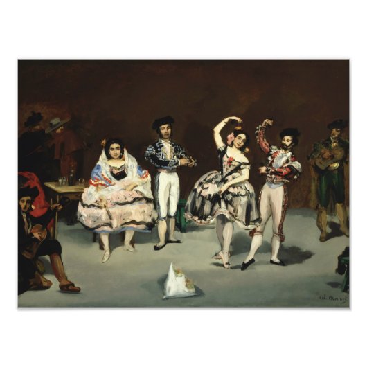 Edouard Manet - Spanisches Ballett Fotodruck (Vorne)