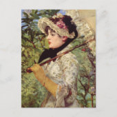 Edouard Manet Spring Impressionist Portrait Postkarte (Vorderseite)