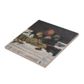 Edouard Manet - Stillleben, Früchte auf einem Tisc Fliese (Seite)