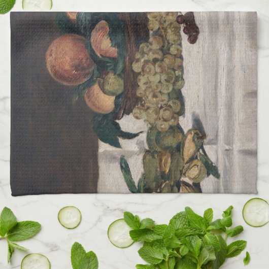 Edouard Manet - Stillleben, Früchte auf einem Tisc Geschirrtuch (Gefaltet)