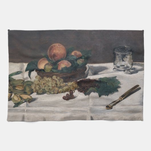 Edouard Manet - Stillleben, Früchte auf einem Tisc Geschirrtuch (Horizontal)