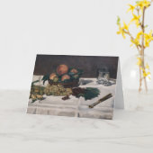 Edouard Manet - Stillleben, Früchte auf einem Tisc Karte (Gelbe Blume)