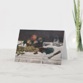 Edouard Manet - Stillleben, Früchte auf einem Tisc Karte (Vorderseite)