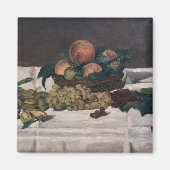 Edouard Manet - Stillleben, Früchte auf einem Tisc Magnet (Vorne)