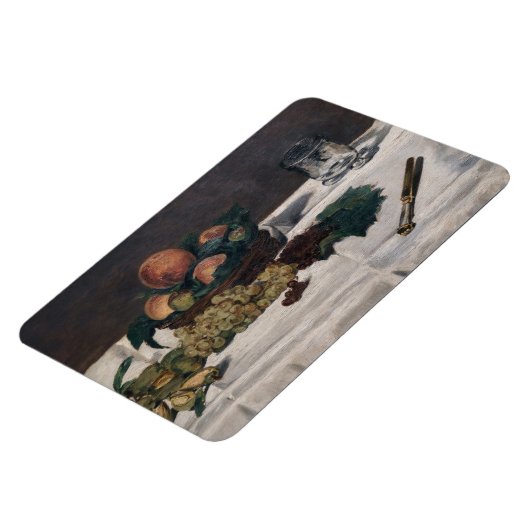 Edouard Manet - Stillleben, Früchte auf einem Tisc Magnet (Linke Seite)