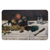 Edouard Manet - Stillleben, Früchte auf einem Tisc Magnet (Horizontal)