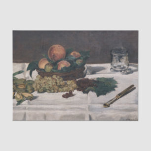 Edouard Manet - Stillleben, Früchte auf einem Tisc Seidenpapier