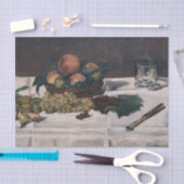 Edouard Manet - Stillleben, Früchte auf einem Tisc Seidenpapier (Handwerk)