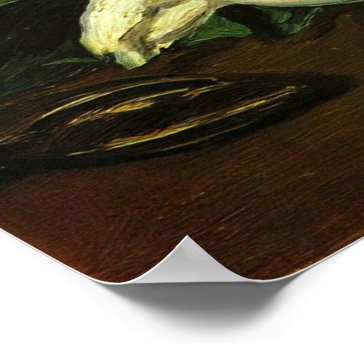 Edouard Manet - Stillleben mit Peonies Poster (Ecke)