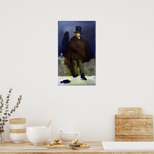 Edouard Manet The Absinthe Drinker Poster (Küche)
