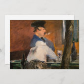 Edouard Manet - The Bar, Le Bouchon Einladung (Vorne/Hinten)