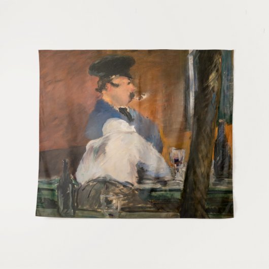 Edouard Manet - The Bar, Le Bouchon Wandteppich (Vorderseite (Horizontal))