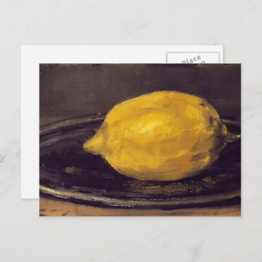 Edouard Manet - The Lemon Postkarte (Vorne/Hinten)