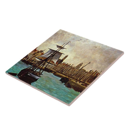 Edouard Manet - The Port of Bordeaux Fliese (Seite)