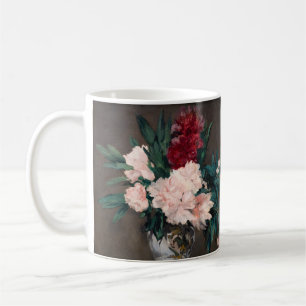 Edouard Manet - Vasen mit Pfingstrosen auf kleinem Kaffeetasse