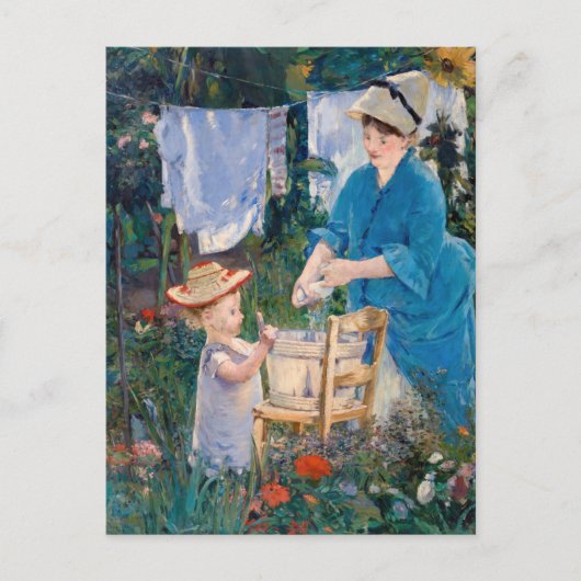 Edouard Manet - Wäsche Postkarte (Vorderseite)