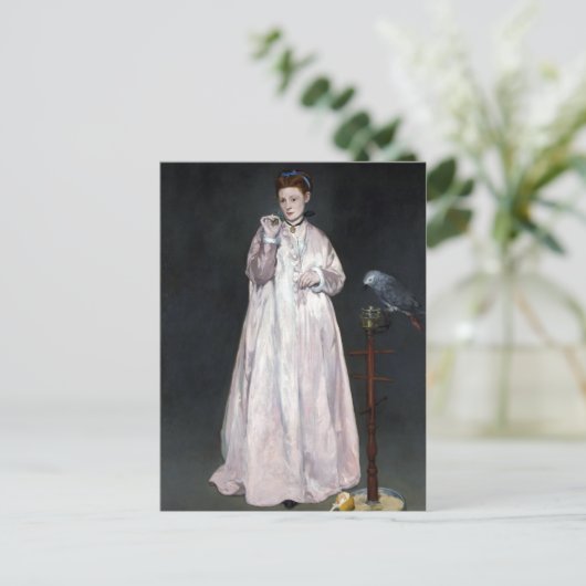 Édouard Manet Young Lady 1866 Postkarte (Stehend Vorderseite)