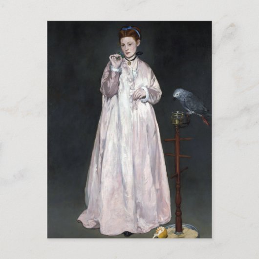 Édouard Manet Young Lady 1866 Postkarte (Vorderseite)