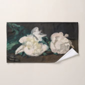 Edouard Manet - Zweig der Weißen Peonies, Secateur Badhandtuch Set (Handtuch)