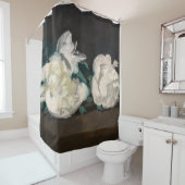 Edouard Manet - Zweig der Weißen Peonies, Secateur Duschvorhang (Beispiel)