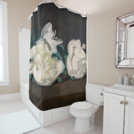 Edouard Manet - Zweig der Weißen Peonies, Secateur Duschvorhang