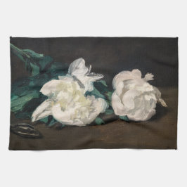 Edouard Manet - Zweig der Weißen Peonies, Secateur Geschirrtuch