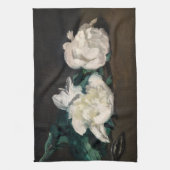 Edouard Manet - Zweig der Weißen Peonies, Secateur Geschirrtuch (Vertikal)