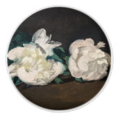 Edouard Manet - Zweig der Weißen Peonies, Secateur Keramikknauf (Vorderseite)