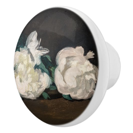 Edouard Manet - Zweig der Weißen Peonies, Secateur Keramikknauf (Rechts)