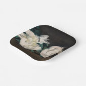 Edouard Manet - Zweig der Weißen Peonies, Secateur Pappteller (Gewinkelt)