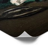 Edouard Manet - Zweig der Weißen Peonies, Secateur Poster (Ecke)