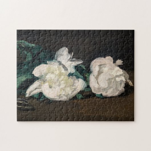 Edouard Manet - Zweig der Weißen Peonies, Secateur Puzzle (Horizontal)