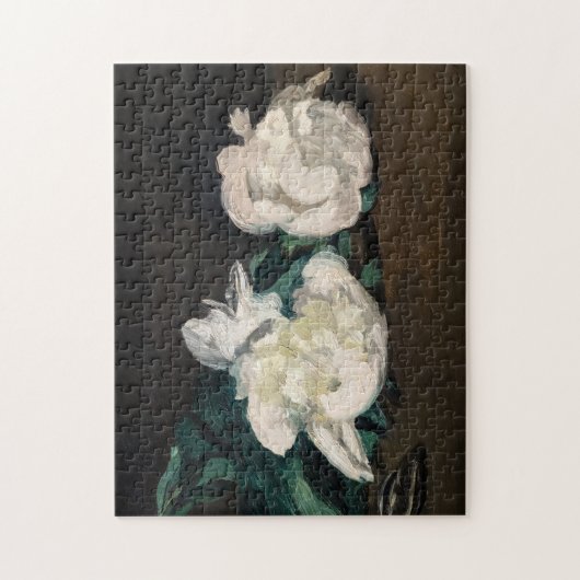 Edouard Manet - Zweig der Weißen Peonies, Secateur Puzzle (Vertikal)