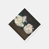 Edouard Manet - Zweig der Weißen Peonies, Secateur Serviette (Ecke)