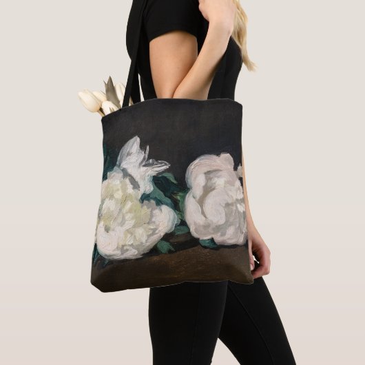 Edouard Manet - Zweig der Weißen Peonies, Secateur Tasche (Von Nahem)