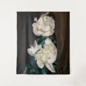 Edouard Manet - Zweig der Weißen Peonies, Secateur Wandteppich (Vorderseite)