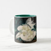 Edouard Manet - Zweig der Weißen Peonies, Secateur Zweifarbige Tasse (Vorderseite Links)