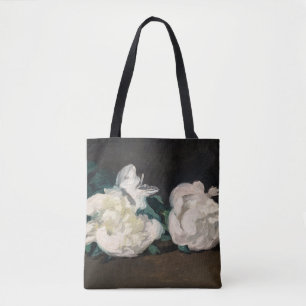 Edouard Manet - Zweig weißer Pfingstrosen, Gartens Tasche