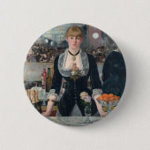 Edouard Manets A-Bar in den Folies-Bergère Button (Vorderseite)