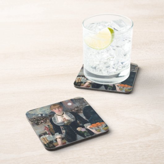 Edouard Manets A-Bar in den Folies-Bergère Getränkeuntersetzer (Rechte Seite)