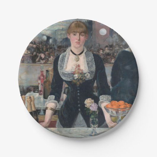 Edouard Manets A-Bar in den Folies-Bergère Pappteller (Vorderseite)