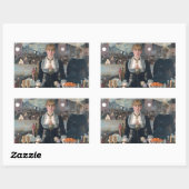 Edouard Manets A-Bar in den Folies-Bergère Rechteckiger Aufkleber (Blatt)