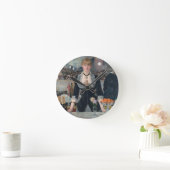 Edouard Manets A-Bar in den Folies-Bergère Runde Wanduhr (Zuhause)