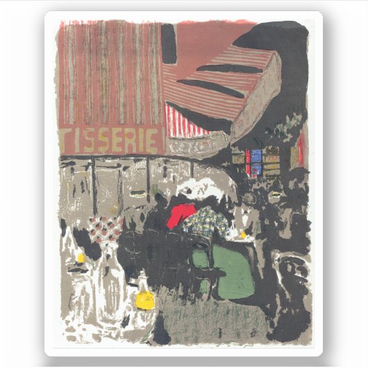 Edouard Vuillard Bäckerei Aufkleber (Vorderseite)