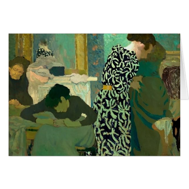 Edouard Vuillard- das geblühte Kleid (Vorderseite (Horizontal))